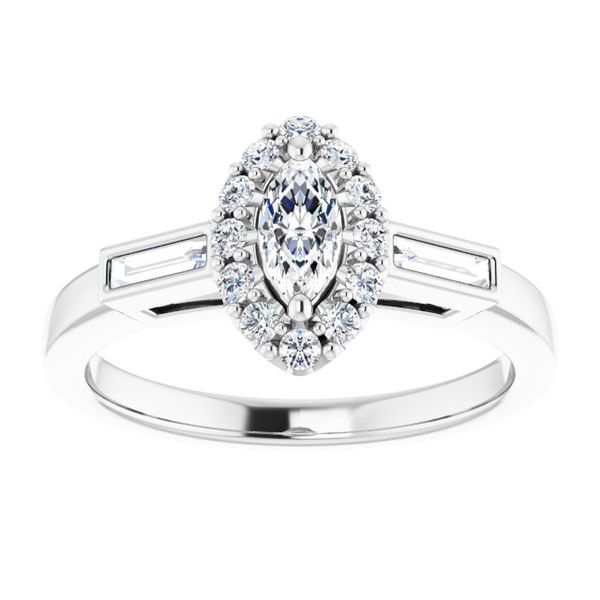 Halo-Style Engagement Ring Image 3 Enchanted Jewelry Plainfield, CT