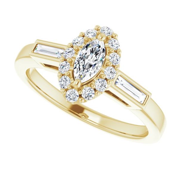 Halo-Style Engagement Ring Image 5 Goldstein's Jewelers Mobile, AL