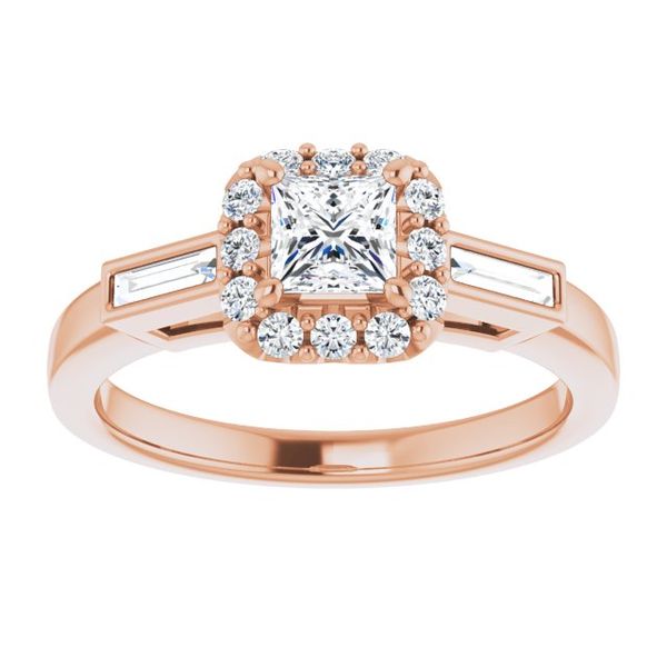 Halo-Style Engagement Ring Image 3 Paul Bensel Jewelers Yuma, AZ