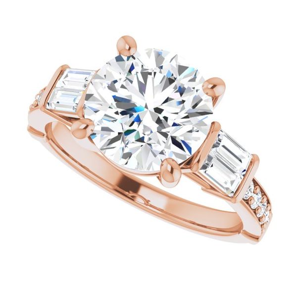 Baguette Accented Engagement Ring Image 5 Andrew Z Diamonds & Fine Jewelry Anthem, AZ