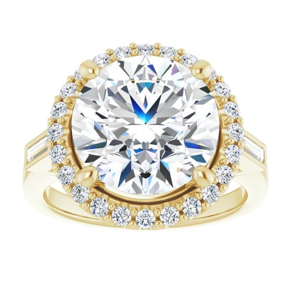 Halo-Style Engagement Ring Image 3 Crown Jewelers Augusta, GA