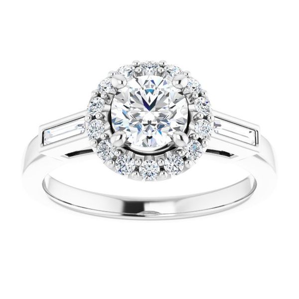 Halo-Style Engagement Ring Image 3 Crown Jewelers Augusta, GA