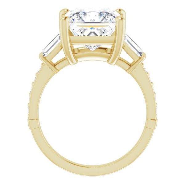 Baguette Accented Engagement Ring Image 2 Blue Water Jewelers Saint Augustine, FL