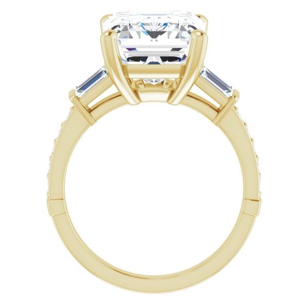 Baguette Accented Engagement Ring Image 2 Blue Water Jewelers Saint Augustine, FL