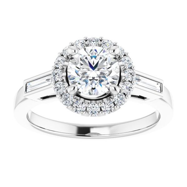 Halo-Style Engagement Ring Image 3 Ballard & Ballard Fountain Valley, CA