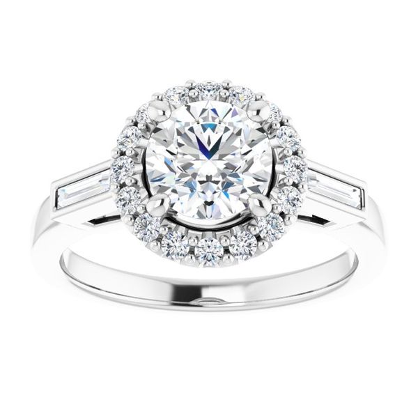 Halo-Style Engagement Ring Image 3 Ballard & Ballard Fountain Valley, CA
