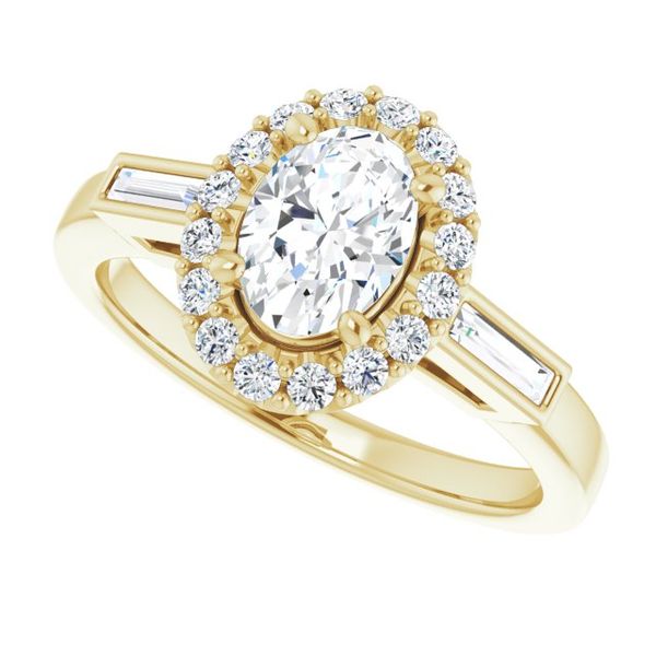 Halo-Style Engagement Ring Image 5 Goldstein's Jewelers Mobile, AL