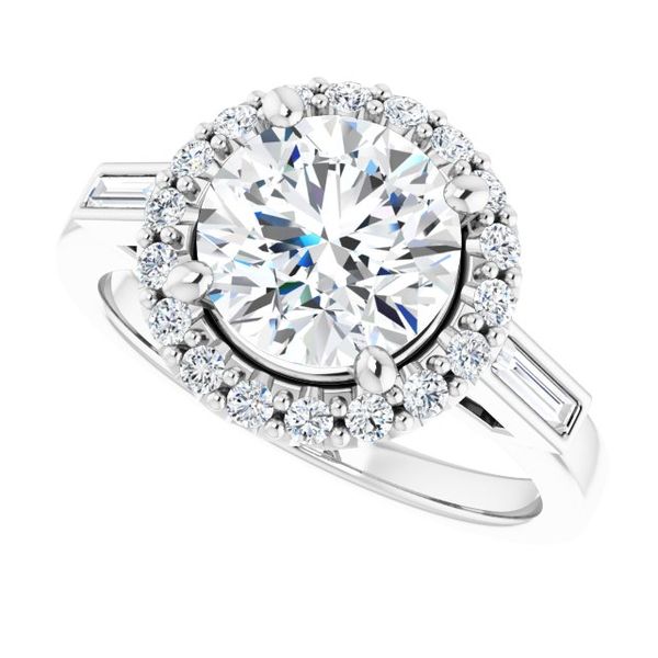 Halo-Style Engagement Ring Image 5 Blue Water Jewelers Saint Augustine, FL