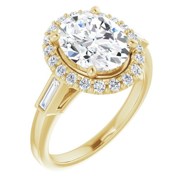 Halo-Style Engagement Ring Goldstein's Jewelers Mobile, AL
