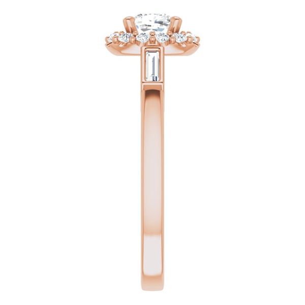Halo-Style Engagement Ring Image 4 Erica DelGardo Jewelry Designs Houston, TX