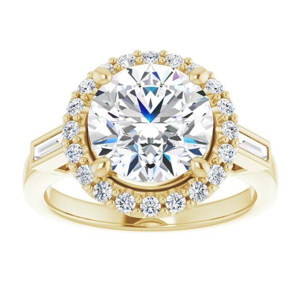 Halo-Style Engagement Ring Image 3 Corinth Jewelers Corinth, MS