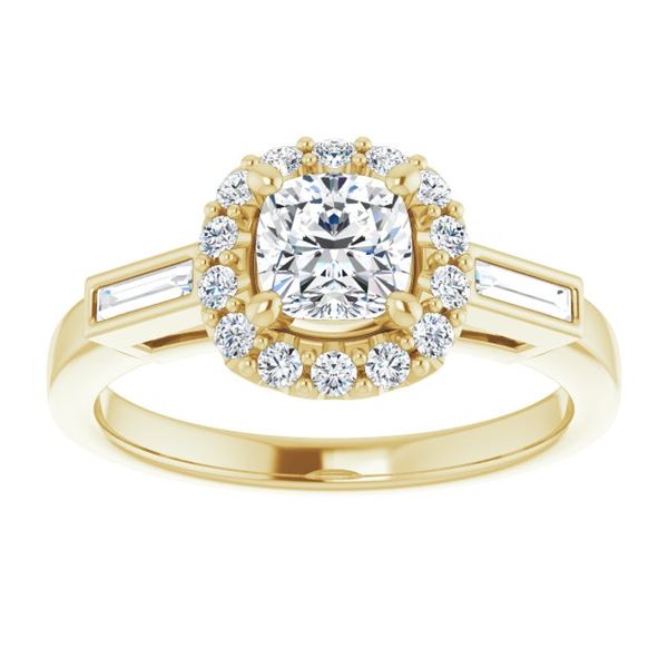 Halo-Style Engagement Ring Image 3 Corinth Jewelers Corinth, MS