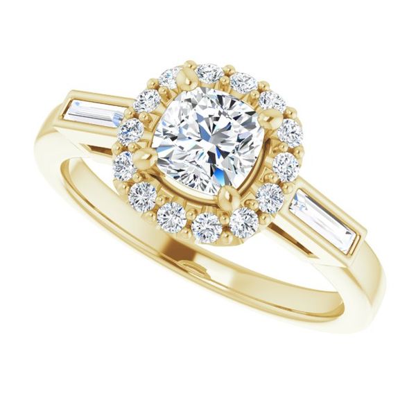Halo-Style Engagement Ring Image 5 Corinth Jewelers Corinth, MS