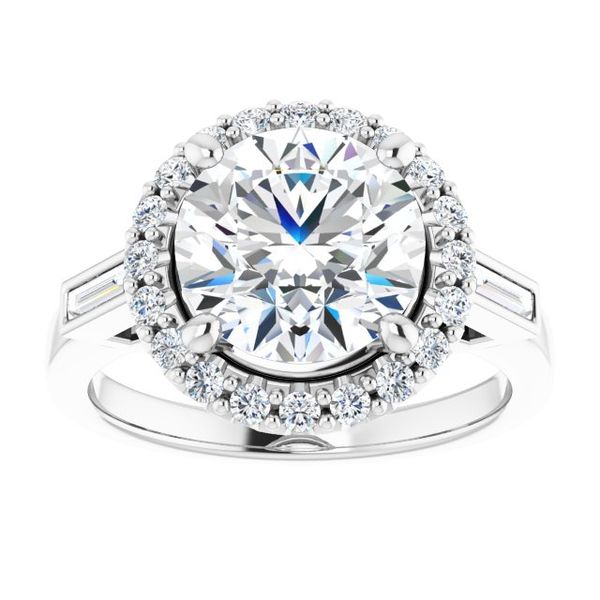 Halo-Style Engagement Ring Image 3 Enchanted Jewelry Plainfield, CT