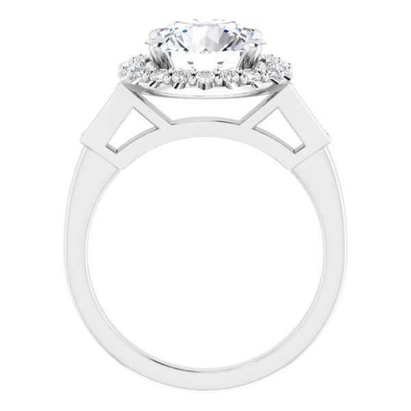 Halo-Style Engagement Ring Image 2 Erica DelGardo Jewelry Designs Houston, TX