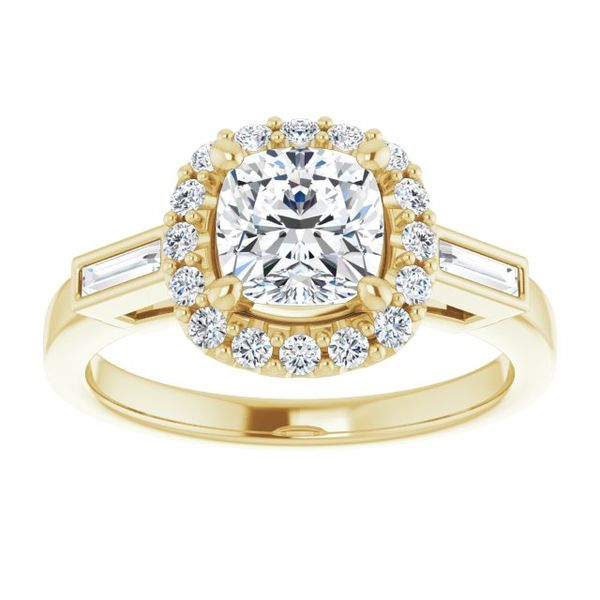 Halo-Style Engagement Ring Image 3 George & Company Diamond Jewelers Dickson City, PA