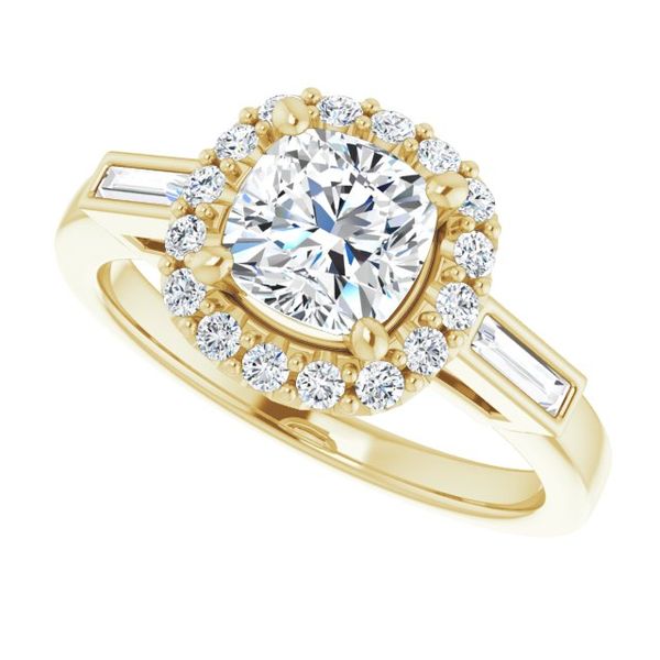 Halo-Style Engagement Ring Image 5 Corinth Jewelers Corinth, MS