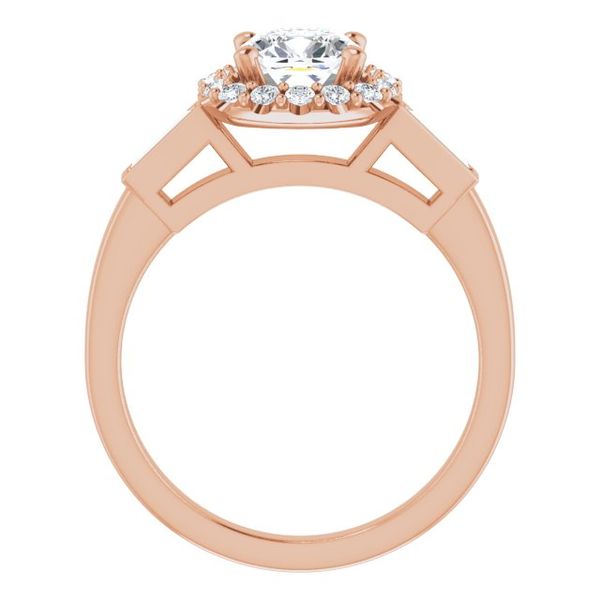 Halo-Style Engagement Ring Image 2 Erica DelGardo Jewelry Designs Houston, TX