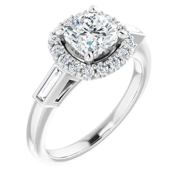 Halo-Style Engagement Ring