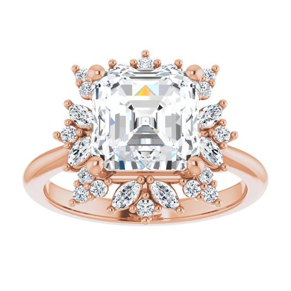 Halo-Style Engagement Ring Image 3 Jambs Jewelry Raymond, NH