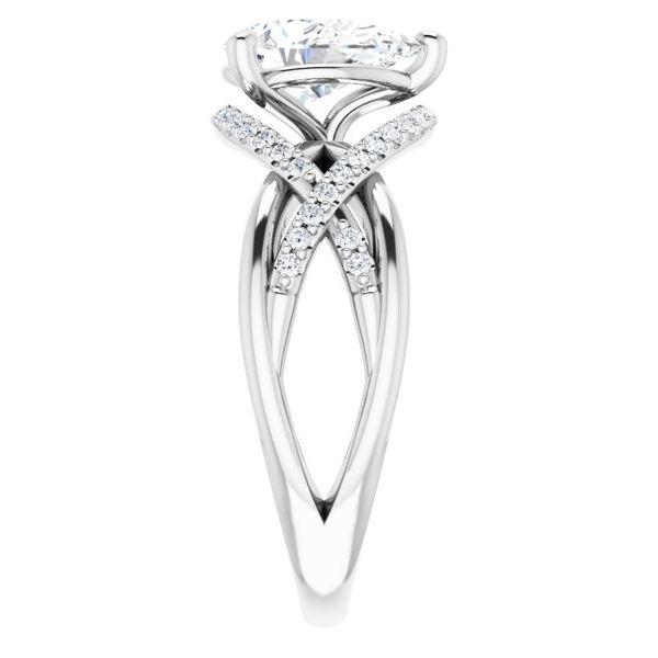 Accented Engagement Ring Image 4 H. Brandt Jewelers Natick, MA