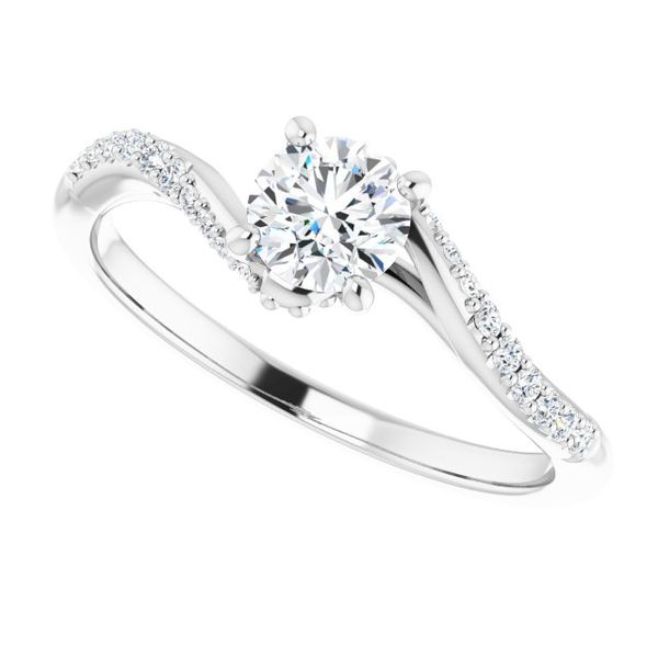 Accented Engagement Ring Image 5 Monarch Jewelry Winter Park, FL