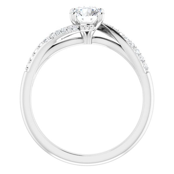 Accented Engagement Ring Image 2 H. Brandt Jewelers Natick, MA