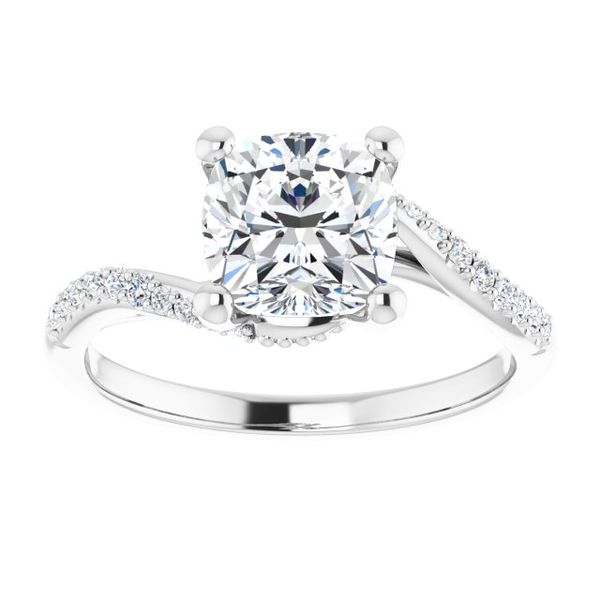 Accented Engagement Ring Image 3 Natale Jewelers Sewell, NJ