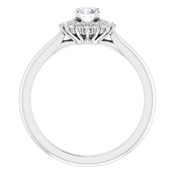 Halo-Style Engagement Ring Image 2 Pickens Jewelers, Inc. Atlanta, GA