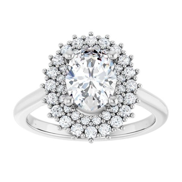Halo-Style Engagement Ring Image 3 Jimmy Smith Jewelers Decatur, AL