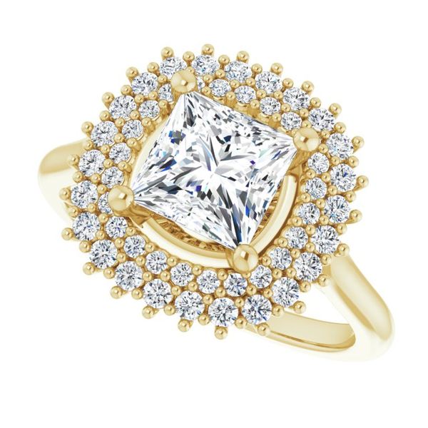 Halo-Style Engagement Ring Image 5 J. West Jewelers Round Rock, TX
