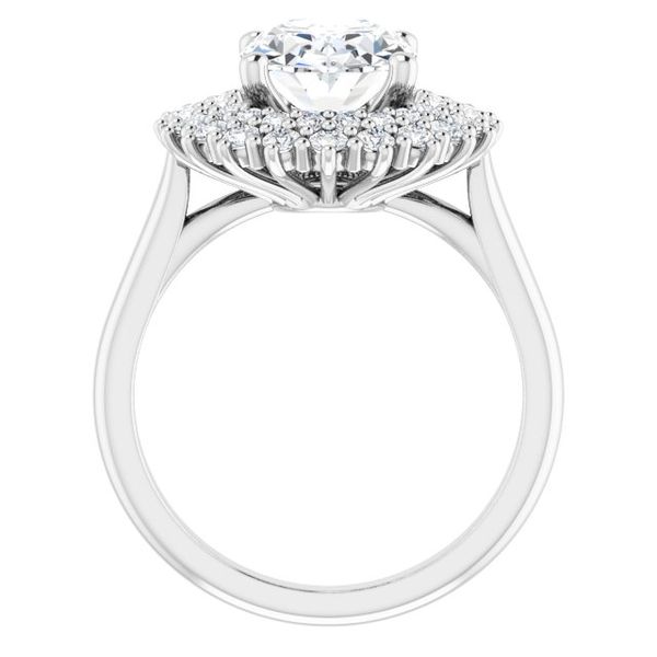 Halo-Style Engagement Ring Image 2 J. West Jewelers Round Rock, TX
