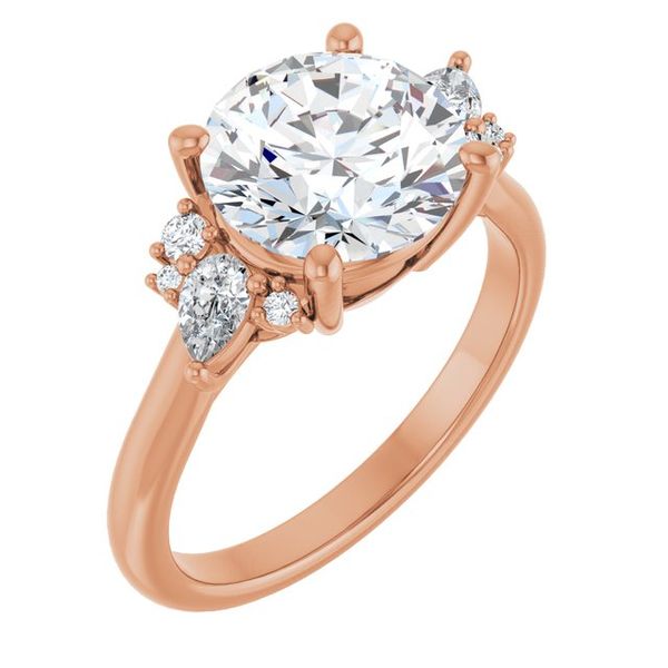 Accented Engagement Ring J. West Jewelers Round Rock, TX