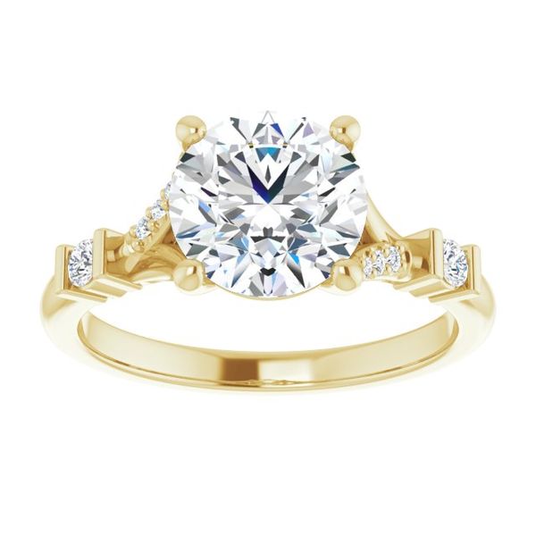 Accented Engagement Ring Image 3 Leitzel's Jewelry Myerstown, PA
