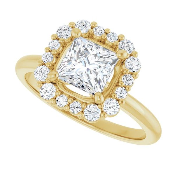 Halo-Style Engagement Ring Image 5 Pickens Jewelers, Inc. Atlanta, GA