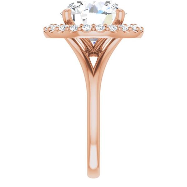 Halo-Style Engagement Ring Image 4 Pickens Jewelers, Inc. Atlanta, GA