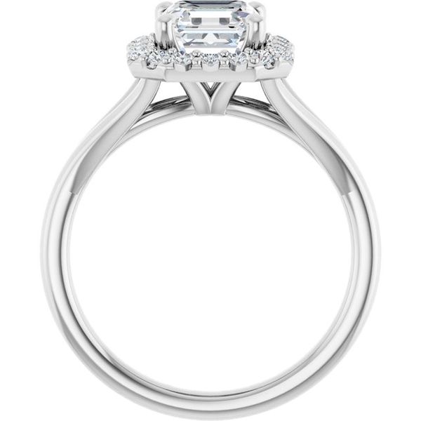 Halo-Style Engagement Ring Image 2 The Jewelry Source El Segundo, CA