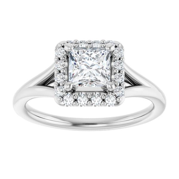 Halo-Style Engagement Ring Image 3 Reiniger Jewelers Swansea, IL