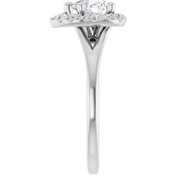 Halo-Style Engagement Ring Image 4 The Jewelry Source El Segundo, CA