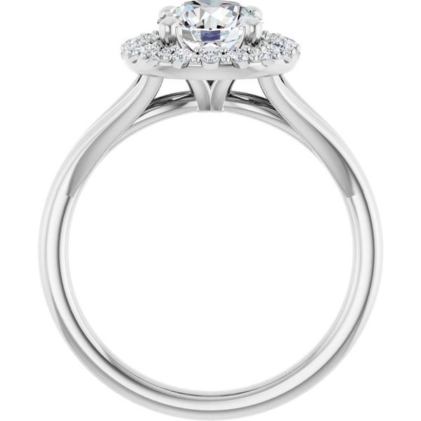 Halo-Style Engagement Ring Image 2 The Jewelry Source El Segundo, CA