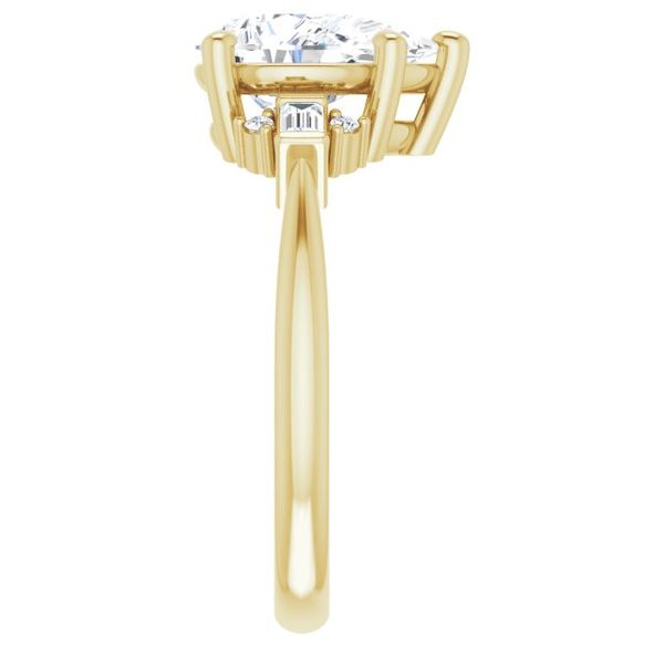 Accented Engagement Ring Image 4 Peran & Scannell Jewelers Houston, TX