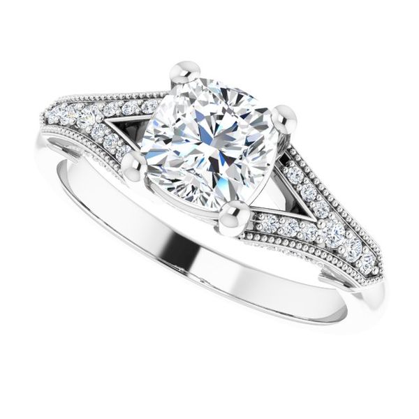 Accented Engagement Ring Image 5 Monarch Jewelry Winter Park, FL