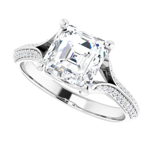 Accented Engagement Ring Image 5 Lester Martin Dresher, PA