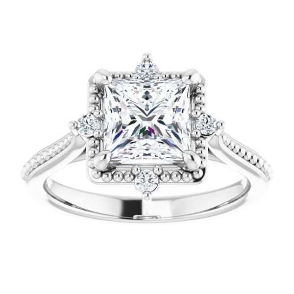 Accented Engagement Ring Image 3 Vail Creek Jewelry Designs Turlock, CA