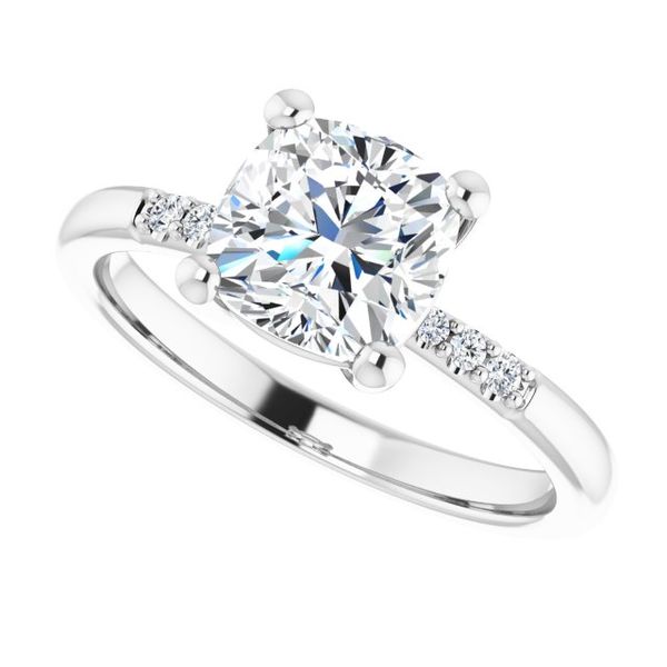 Accented Engagement Ring Image 5 Trinity Jewelers  Pittsburgh, PA