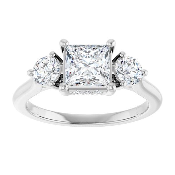 Three-Stone Engagement Ring Image 3 MurDuff's, Inc. Florence, MA