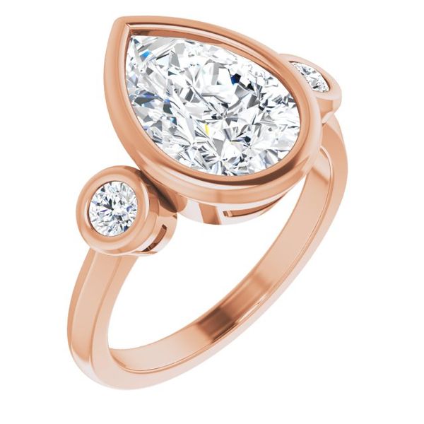 Three-Stone Bezel-Set Engagement Ring Mueller Jewelers Chisago City, MN