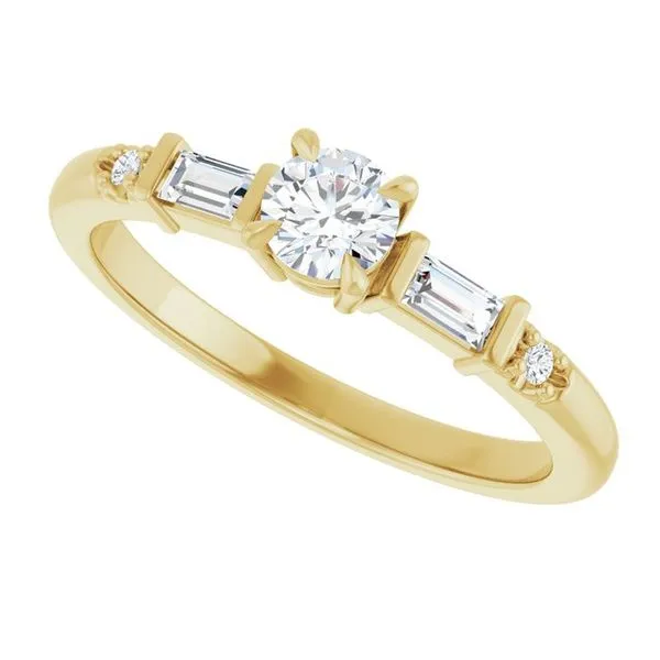 Accented Engagement Ring