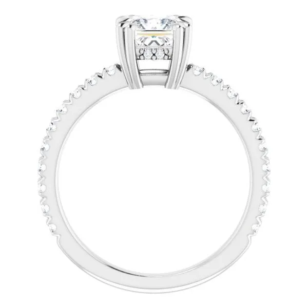 Double Claw-Prong Engagement Ring Image 2 Blocher Jewelers Ellwood City, PA