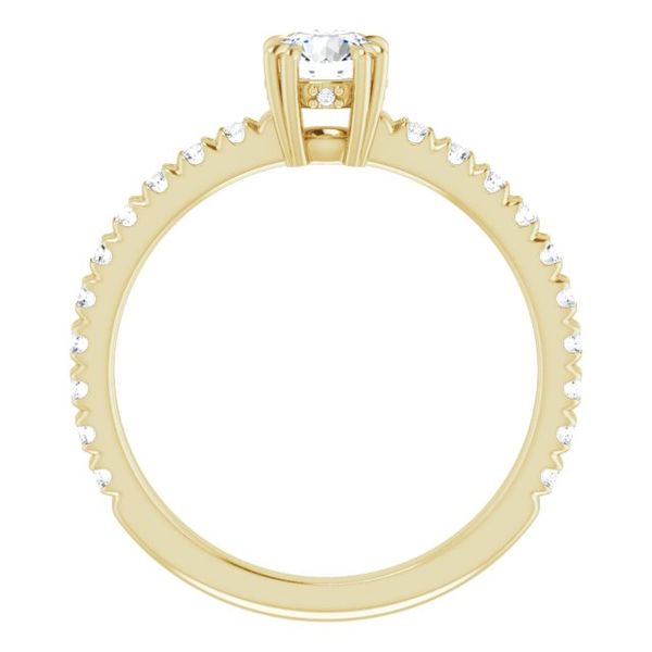 Double Claw-Prong Engagement Ring Image 2 Blocher Jewelers Ellwood City, PA